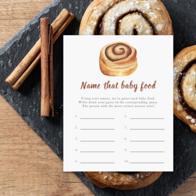 Bun baby shower - Name that baby food (Creator Uploaded)