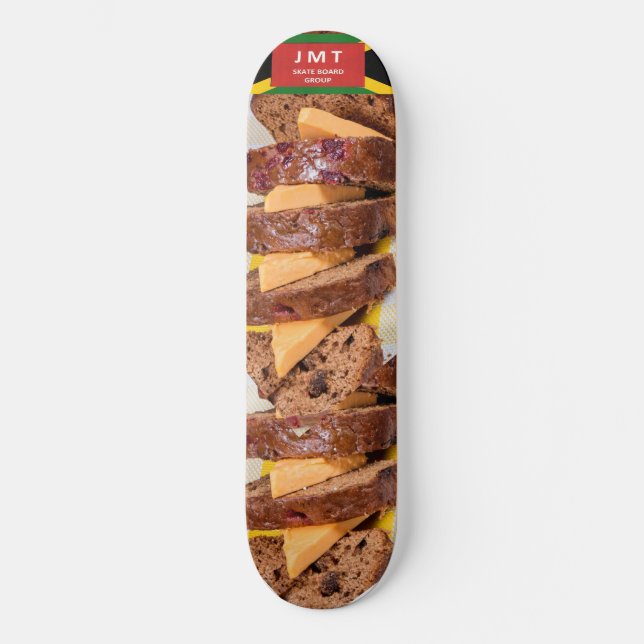 BUN & CHEESE.  JMT 8 1/4" Skateboard Deck (Front)