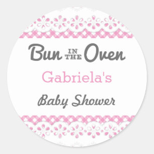 Bun Dans Le Baby shower Du Four Favoriser Sticker