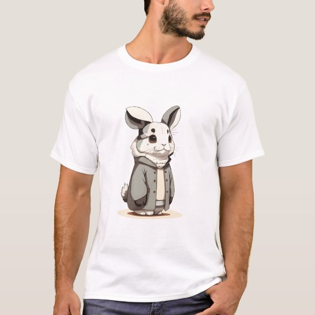Bun in a Jacket T-Shirt (Front)