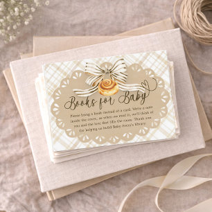 Bun in Oven Baby Shower Books for Baby Card