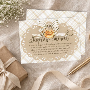 Bun in Oven Baby Shower Display Shower Card