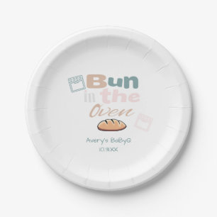 Bun In The Oven BaBy Q Shower  Paper Plate