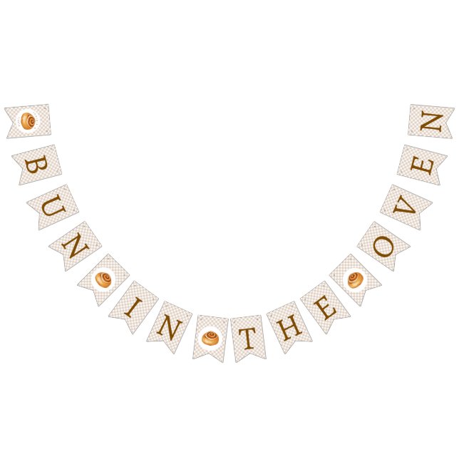 Bun In The Oven Baby Shower  Bunting Flags (All)