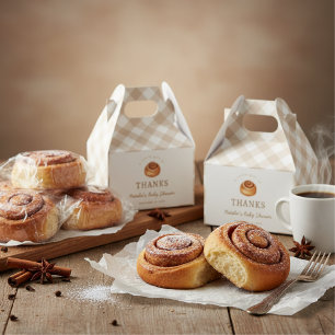 Bun In The Oven Baby Shower Thank You Favor Box