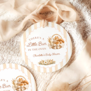 Bun in the Oven Bakery Bread Baby Shower Favour Tags