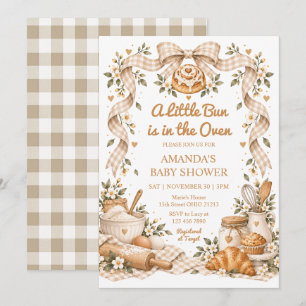 Bun in the Oven Baking Baby Shower Invitation