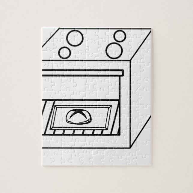 bun in the oven, funny baby in mother pregnant mom jigsaw puzzle (Vertical)