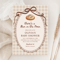 Bun in the Oven Gingham Sourdough Baby Shower