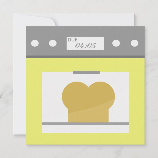 Bun in the Oven Invitation (Front)