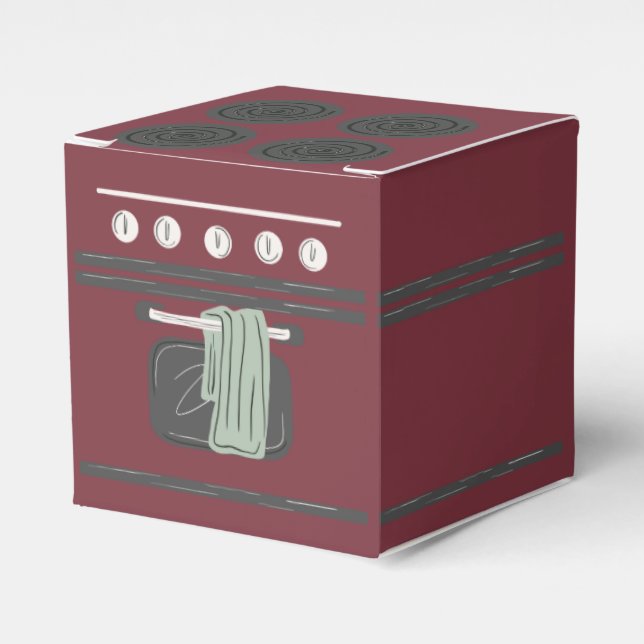 Bun in the oven party decor  favor box (Front Side)
