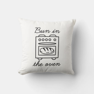 Bun In The Oven Throw Pillow