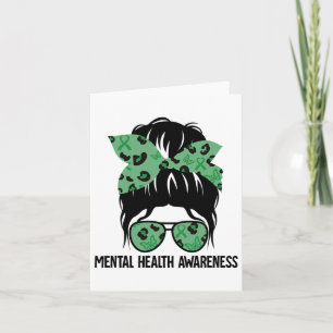 Bun Mental Health Awareness Mental Health Problems Card