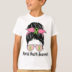 Bun Mental Health Problems Gift Mental Health Awar T-Shirt