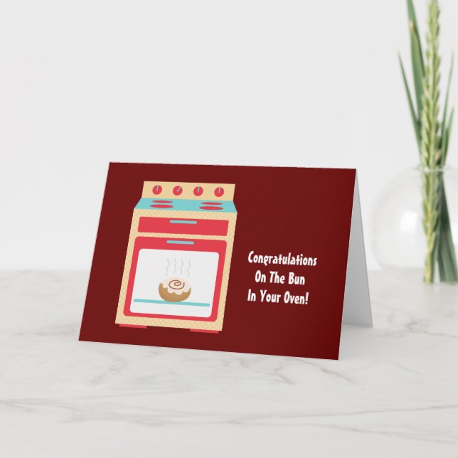 Bun Oven (customizable maternity) Card (Front)