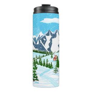 Bunch Flower With Colourful Digital Printing Backg Thermal Tumbler