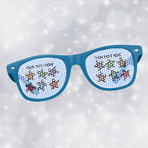 Bunch Fun Turtles coloured shells abstract Marking Retro Sunglasses
