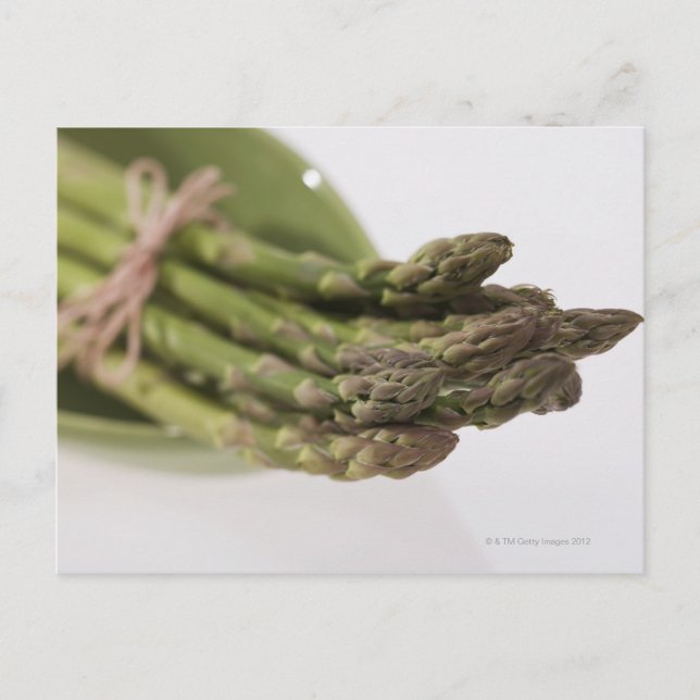 Bunch of asparagus postcard (Front)
