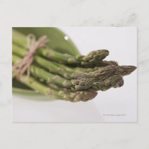 Bunch of asparagus postcard