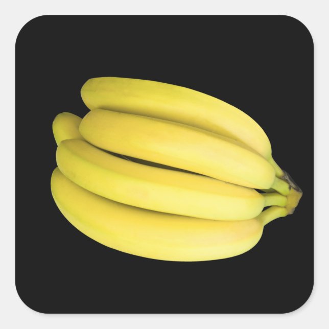 Bunch of bananas square sticker (Front)