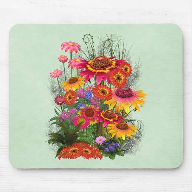 Bunch of beautiful flowers.. mouse pad (Front)