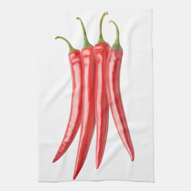 Bunch of chili peppers kitchen towel (Vertical)