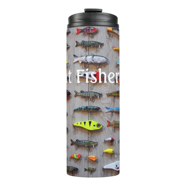 Bunch of Fishing Lures personalize Thermal Tumbler (Front)