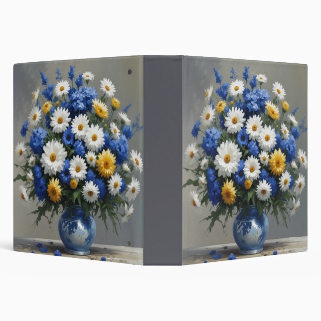 Bunch of Flowers Elegant Watercolor Binder (Background)