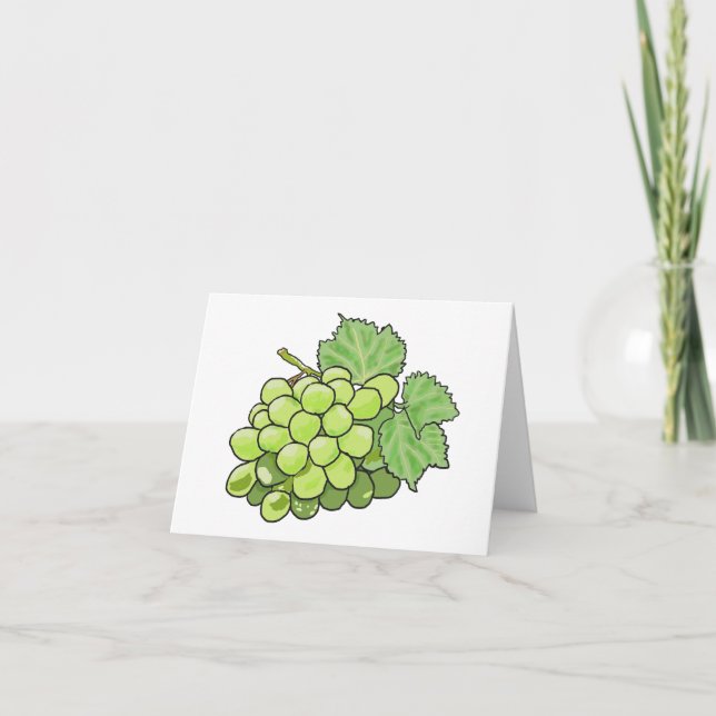 Bunch of Grapes Holiday Card (Front)