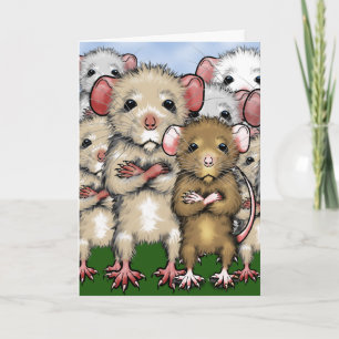 Bunch of Rats Greeting Card