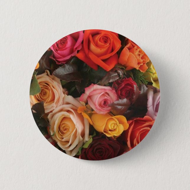 Bunch Of Roses 2 Inch Round Button (Front)