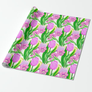 Bunch of Spring Flowers Wrapping Paper