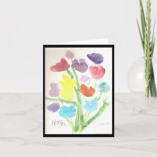 Bunch of Tulips Thank You Card (Front)