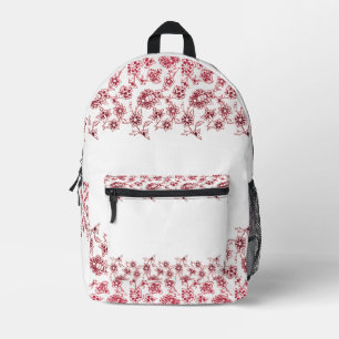Bunches of Flowers Printed Backpack