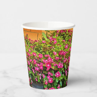 Bunches of Pink Flowers Paper cup