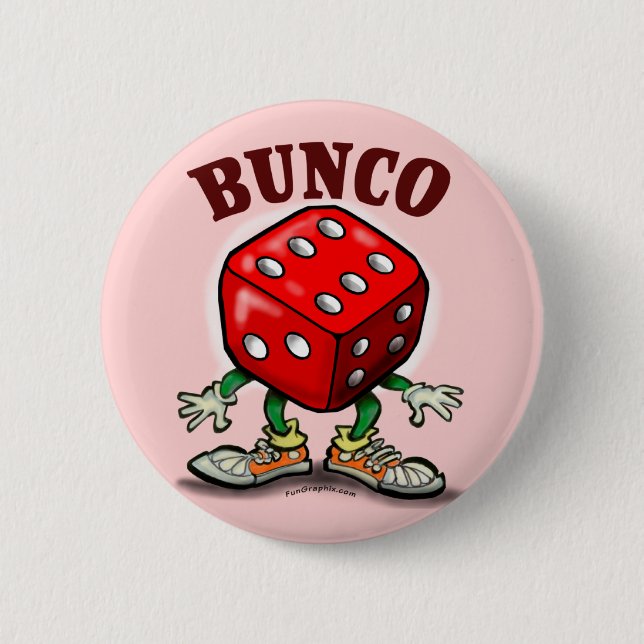 Bunco 2 Inch Round Button (Front)