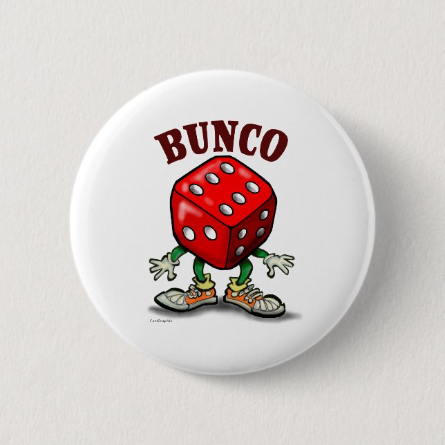 Bunco 2 Inch Round Button (Front)