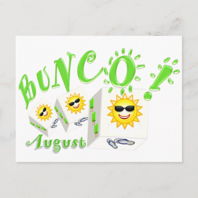 Bunco August Postcard (Front)
