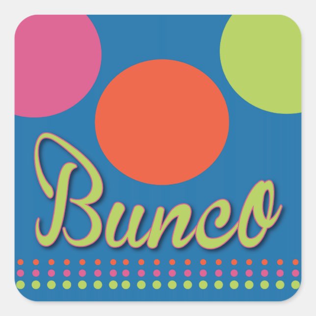 Bunco avec sticker à points (Devant)
