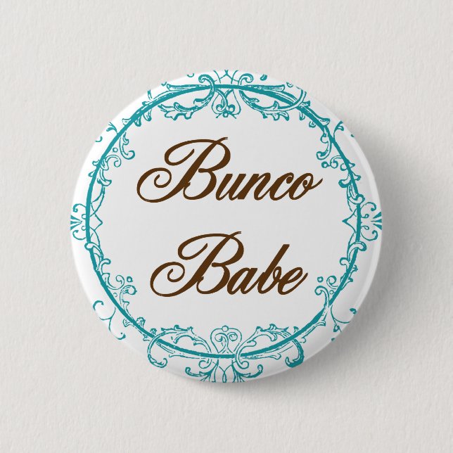 bunco babe 2 inch round button (Front)