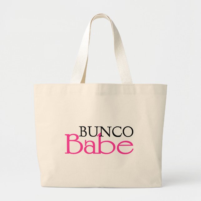 Bunco Babe Large Tote Bag (Front)
