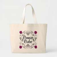 Bunco Babe with Swirls Button