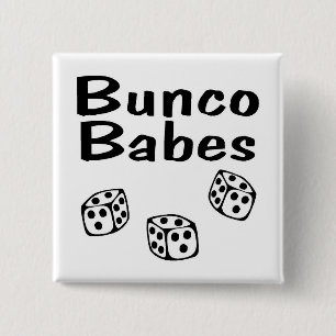 Bunco Babes 2 Inch Square Button