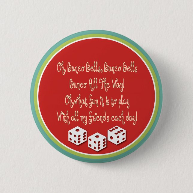bunco bells, bunco bells 2 inch round button (Front)