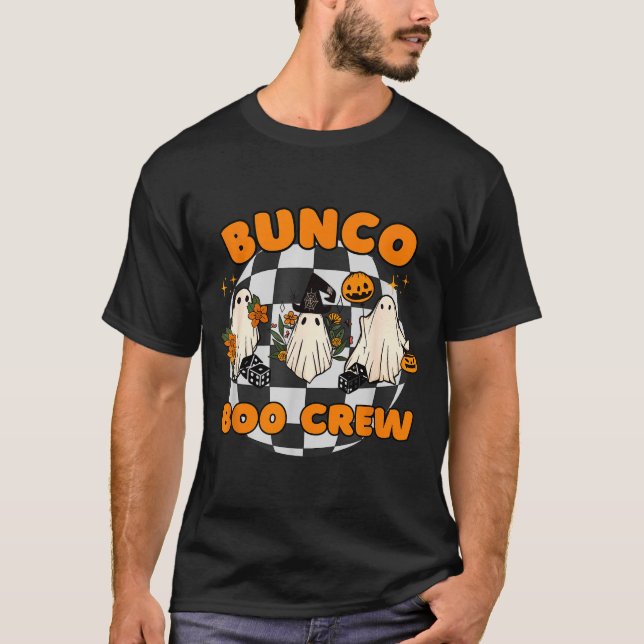 Bunco Boo Crew Bunco Halloween Dice  T-Shirt (Front)