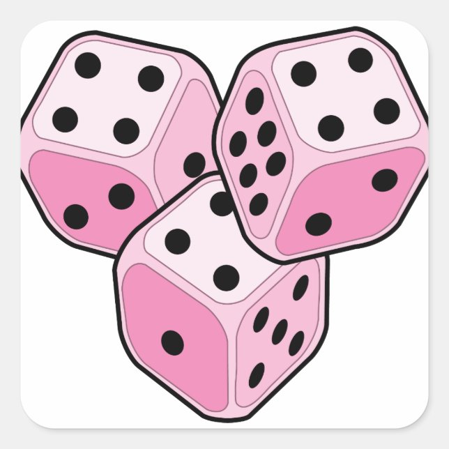 Bunco Breast Cancer Square Sticker (Front)