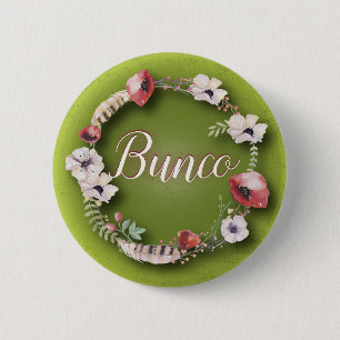 Bunco Button - Boho or Bohemian Design