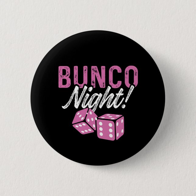 Bunco Button Party Favors Raffle Prize Bunco Night (Front)