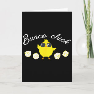 Bunco Chick Easter Spring Bunco Dice Card