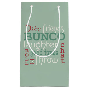 Bunco Christmas Holiday Gift Exchange Small Gift Bag